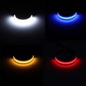 Front Rear Lights Motorcycle LED Strip Flexible Signal Light Indicator Ring w/ Controller