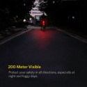 LED Bicycle light USB Rechargeable Bike Cycling Front Rear Lamp 200 Meter