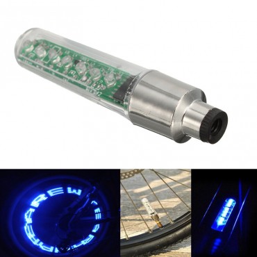 LED Motorcycle Bike Wheel Lights Tyre Spoke Valve Cap Neon Lamp Letter Style