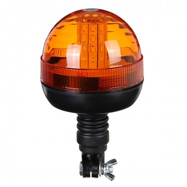 LED Rotating Flashing Amber Beacon Boat Truck Tractor Warning Light DC12-24V IP65