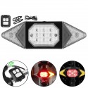 LED Wireless Remote Control Bicycle Rear Turn Signal Tail Light USB Charging Waterproof