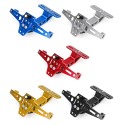 Motorcycle Adjustable Modified License Plate Holder Plate Bracket with LED Lights