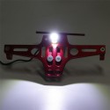 Motorcycle Adjustable Modified License Plate Holder Plate Bracket with LED Lights