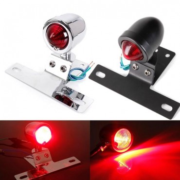 Motorcycle Bullet Rear Tail Stop Light Brake Lamp For Harley