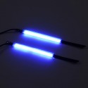 Motorcycle Duel Color LED Turn Signal Front Rear Fork Shock Strip Brake Running Lights Kit 60SMD IP68