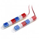 Motorcycle Electric Cars Warning Red&Blue&White LED Flashing Light