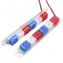 Motorcycle Electric Cars Warning Red&Blue&White LED Flashing Light