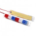 Motorcycle Electric Cars Warning Red&Blue&White LED Flashing Light