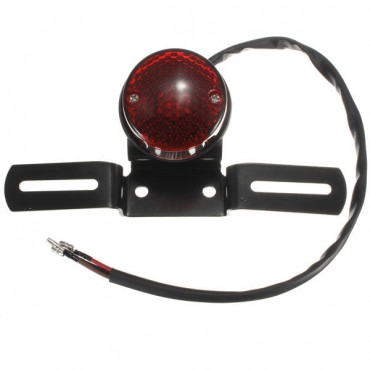 Motorcycle LED Round Tail Light For Harley Turn Signal Lamp 12V