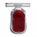 Motorcycle Rear Tail Lights Brake Stop Light Lamp License Plate Bracket For Chopper Cafe Race