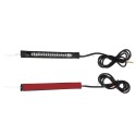 Pair 12V LED Motorcycle Turn Signal Decoration Lights For 39mm-41mm Fork Amber & Red