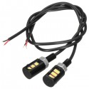 Pair 12V LED Universal Motorcycle Car License Plate Screw Bolt Light Lamps Red Pink Green Yellow