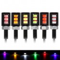 Pair 12V LED Universal Motorcycle Car License Plate Screw Bolt Light Lamps Red Pink Green Yellow