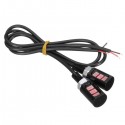 Pair 12V LED Universal Motorcycle Car License Plate Screw Bolt Light Lamps Red Pink Green Yellow