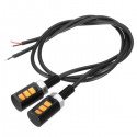 Pair 12V LED Universal Motorcycle Car License Plate Screw Bolt Light Lamps Red Pink Green Yellow