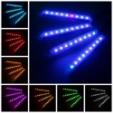 RGB 9 LED Wireless Remote Voice Control Atmosphere Strip Light USB Motorcycle Lamp