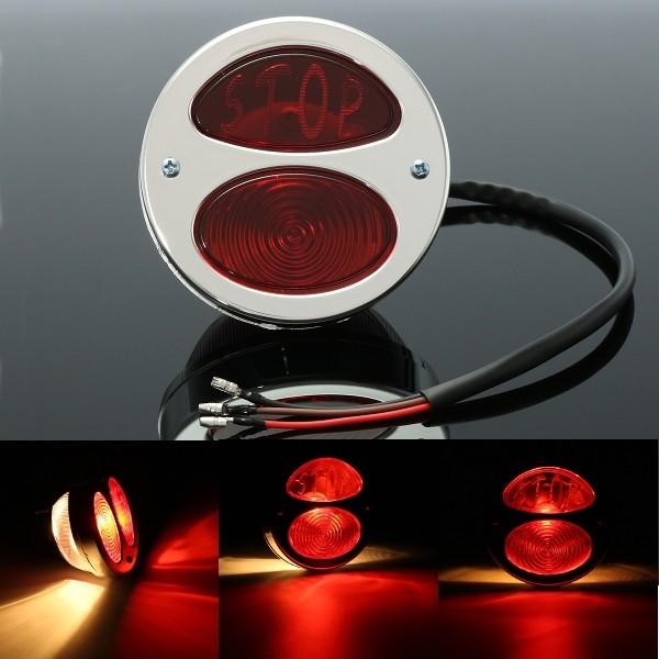 Rear Tail Brake Stop License Plate Red Light For Harley Cruiser Cafe Racer Bobber