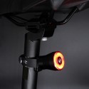 Rechargeable LED USB Tail Rear Lamp Bicycle Bike Smart Brake Light Electric Scooter Sense Waterproof