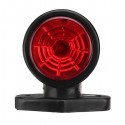 Red&White LED Vehicle Side Marker Turn Signal Indicator Light Lamp 10-30V