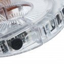 USB 18 Modes LED Bicycle Cycling Wheel Hub Light 7 Color Waterproof Bike Lamp