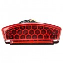 Universal 12V LED Motorcycle Tail Brake Light License Plate Lamp