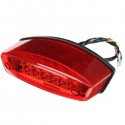 Universal 12V LED Motorcycle Tail Brake Light License Plate Lamp