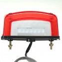 Universal 12V LED Motorcycle Tail Brake Light License Plate Lamp