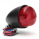 Universal 12V Motorcycle LED Rear Lamp Tail Brake Stop Running Light Black Chrome