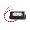 Universal Black 4 LEDs Lamps Number Plate Tail Light E-marked