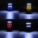 Universal CNC Motorcycle Alloy License Number Plate Holder Bracket LED Lights