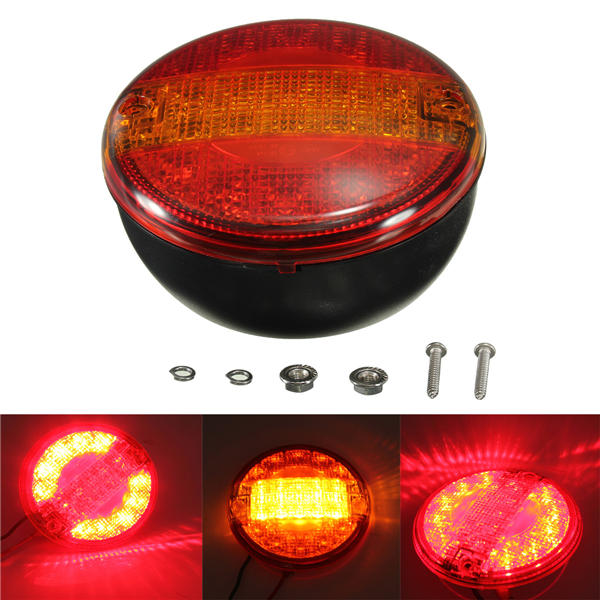 Universal LED Combination Rear Tail Stop Indicator Light Round