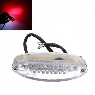 Universal Motorcycle Number Plate Light Rear Tail Lamp 12V 28 LED