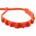 10Pcs Orange Snow Chain Tire Emergency Rainproof Nylon Wear-Resistant Low Temperature