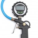 220PSI 16Bar Digital Tire Inflator Pressure Gauge Tester Air Chuck Hose