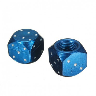 2X Dice Tyre Tire Wheel Stem Motocycle Air Valve Car Auto Truck Bike Dust Cap Cover Universal