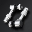 2pcs CNC 90 Degree Motorcycle Rim Wheel Valve Stems Tire Sportbike