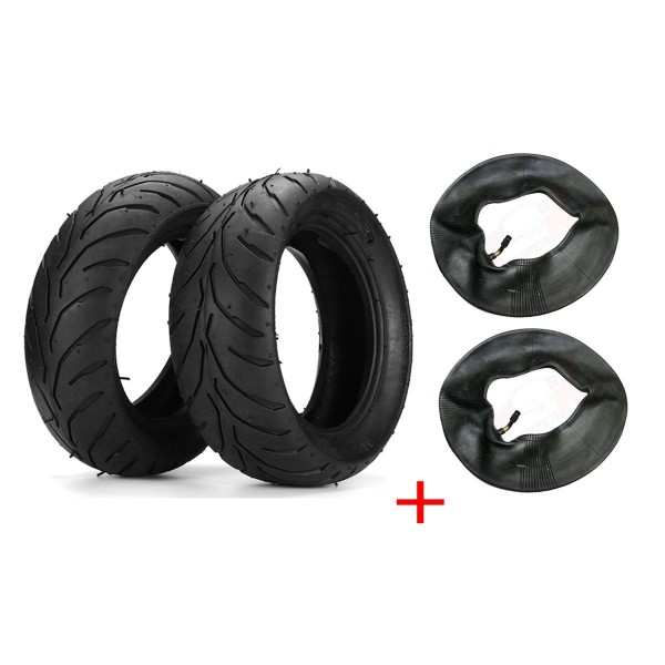 4PCS 47cc 49cc Front+Rear Tire Rim+Inner Tube Mini Pocket Bike 110/50/6.5+90/65/6.5