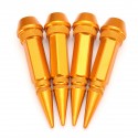 4pcs Aluminum Tire Dustproof Wheel Stem Valve Caps Car Auto Bike Spike Shape