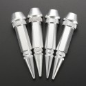 4pcs Aluminum Tire Dustproof Wheel Stem Valve Caps Car Auto Bike Spike Shape