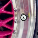 4pcs Universal Car Truck Motor Bike Pool 8 Ball Tire Air Valve Stem Caps Wheel Rim Caps Bolt