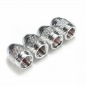 4x Aluminum Bullet Style Air Port Cover Tire Valve Wheel Stem Caps