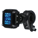 AN-11 Motorcycle Tire Pressure Monitoring System Real Time Sun Protection LCD Display 2 External WI Sensor Motor TPMS