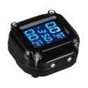 AN-11 Motorcycle Tire Pressure Monitoring System Real Time Sun Protection LCD Display 2 External WI Sensor Motor TPMS