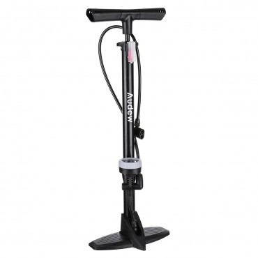 12in1 High Pressure Alloy Bike Bicycle Floor Air Pump With Large Gauge 230