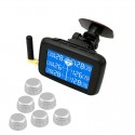 U901T TPMS Wireless Tire Pressure Monitoring System with 6 External Sensors Replaceable Battery LCD Display For Auto Truck