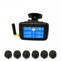 U901T TPMS Wireless Tire Pressure Monitoring System with 6 External Sensors Replaceable Battery LCD Display For Auto Truck
