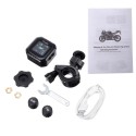 Waterproof LCD Motorcycle TPMS Tire Pressure Monitor System With 2 External Sensor