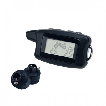 Motorcycle M2 Sensors PSI/BAR Display Wireless Tire Pressure&Temperature Monitoring System