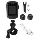 Motorcycle Real Time Tire Pressure Monitoring System TPMS Wireless LCD Display Waterproof With External Sensors