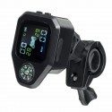 Motorcycle TPMS Waterproof Real Time Tire Pressure Monitoring System LCD Display Wireless Internal WI Sensors